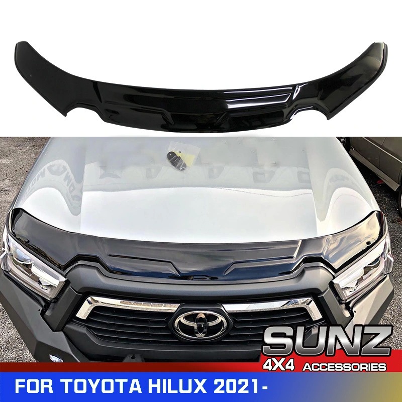 HILUX 2021 BLACK BONNET GUARD